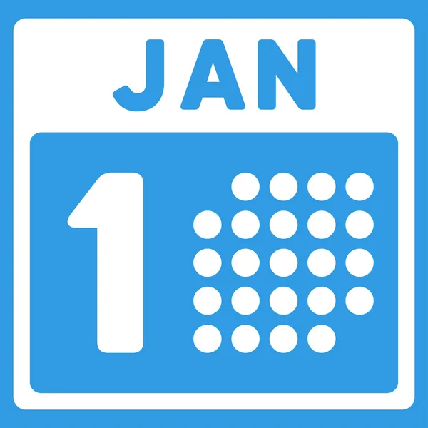 January First Icon — Stock Vector