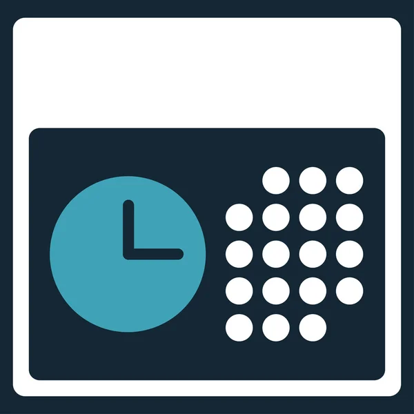 Icono de hora y fecha — Vector de stock