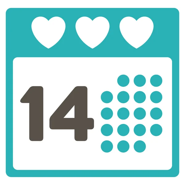 Valentine Love Date Icon — Stock Vector