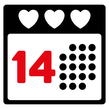 Sevgililer aşk gün simgesi