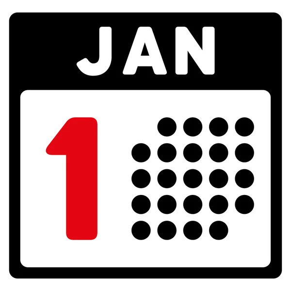 January First Icon — Stock Vector