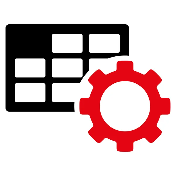 Zeitplan Optionen Symbol — Stockvektor