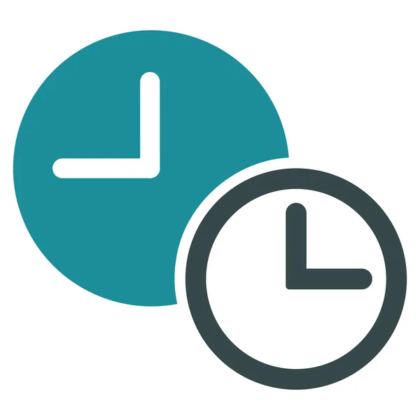 Relojes Icono plano — Vector de stock