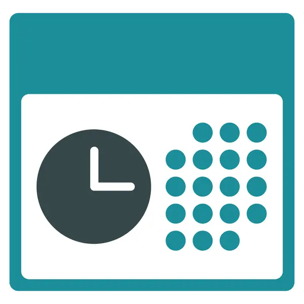 Icono de hora y fecha — Vector de stock