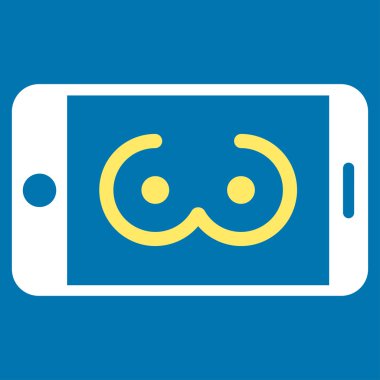 Mobil kadın Erotics düz simgesi