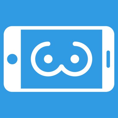 Mobil kadın Erotics düz simgesi