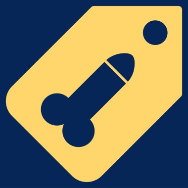 Dildo Tag Flat Icon