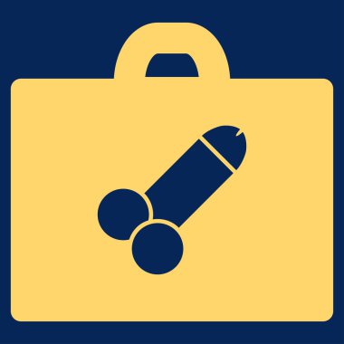 Düz cinsel araç kutusu simgesi