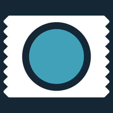 Prezervatif Pack düz simgesi