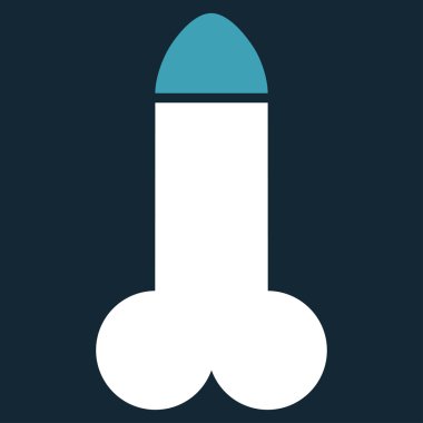 Yapay penis düz simgesi