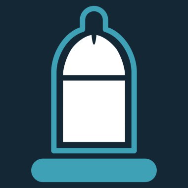 Protected Penis With Condom Flat Icon