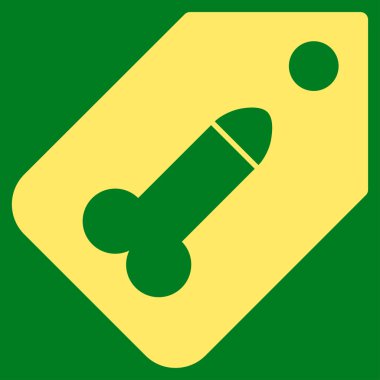 Dildo Tag Flat Icon