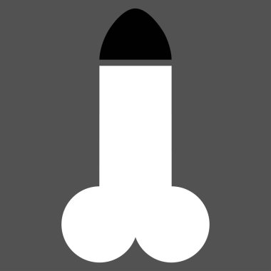 Yapay penis düz simgesi
