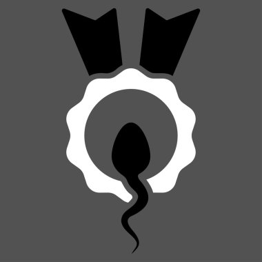 Sperm kazanan düz simgesi