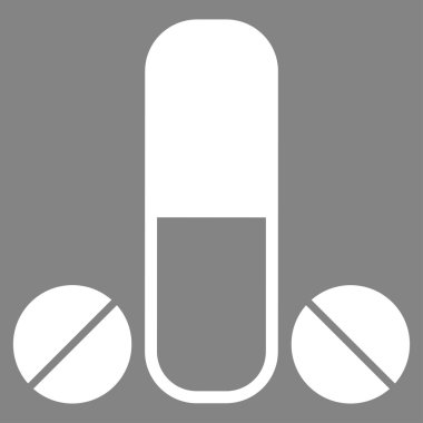 Erkek ilaç düz simgesi