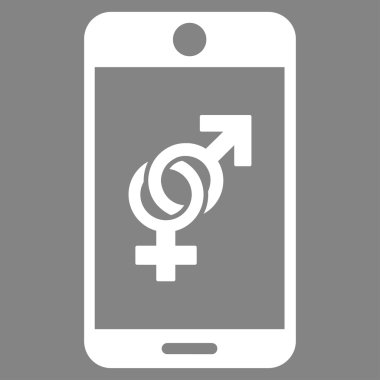 Düz simgesi Dating cep