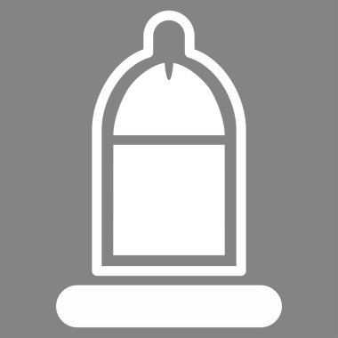 Protected Penis With Condom Flat Icon