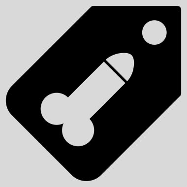 Dildo Tag Flat Icon