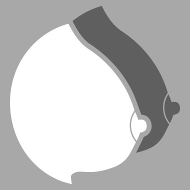 Kadın göğüsleri düz simgesi