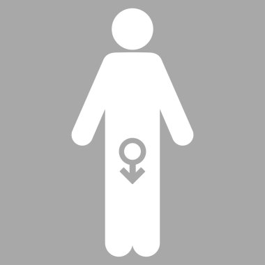 Erkek iktidarsızlık düz simgesi