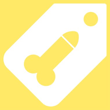 Dildo Tag Flat Icon