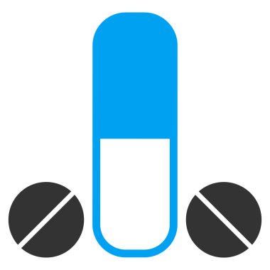 Erkek ilaç düz simgesi