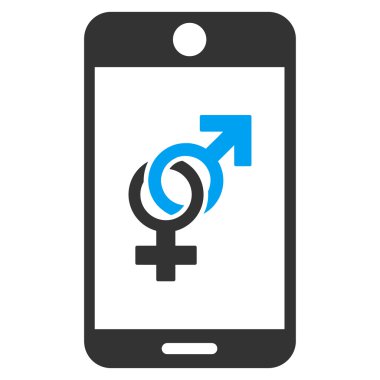 Düz simgesi Dating cep