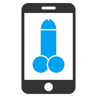 Mobil Porno düz simgesi