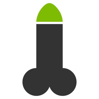 Yapay penis düz simgesi