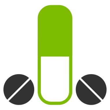 Erkek ilaç düz simgesi