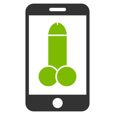 Mobil Porno düz simgesi