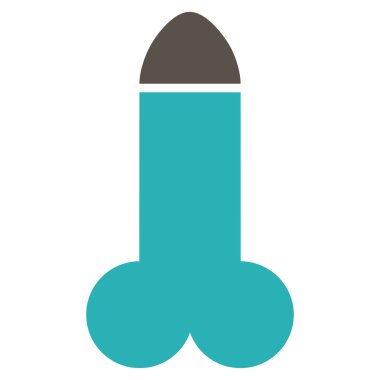 Yapay penis düz simgesi