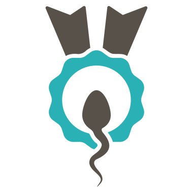 Sperm kazanan düz simgesi