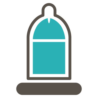 Protected Penis With Condom Flat Icon