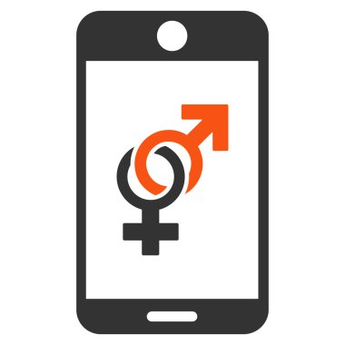 Düz simgesi Dating cep