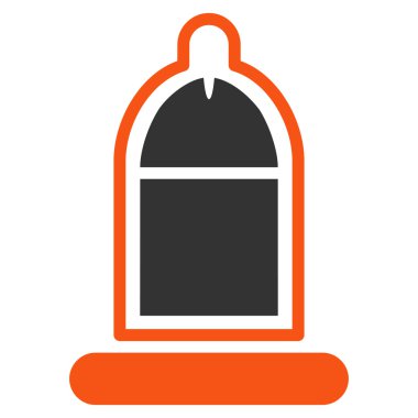 Protected Penis With Condom Flat Icon