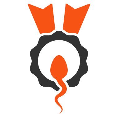 Sperm kazanan düz simgesi