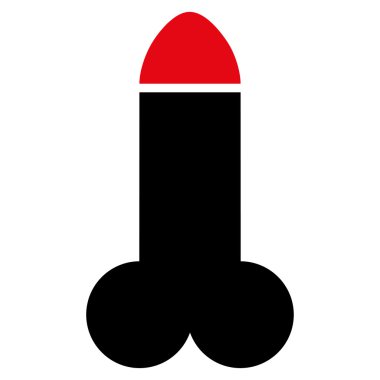 Yapay penis düz simgesi