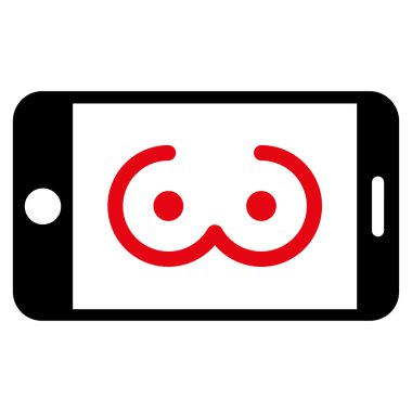 Mobil kadın Erotics düz simgesi