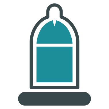 Protected Penis With Condom Flat Icon