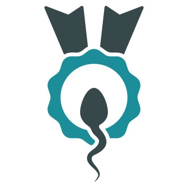 Sperm kazanan düz simgesi