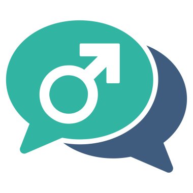 Düz erkek sohbet simgesi