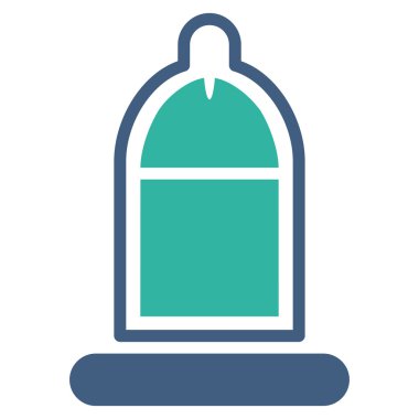 Protected Penis With Condom Flat Icon