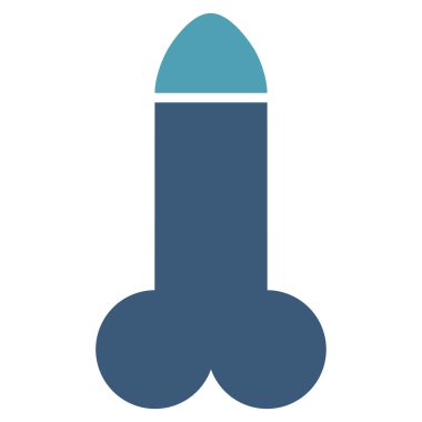 Yapay penis düz simgesi
