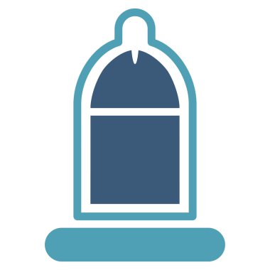 Protected Penis With Condom Flat Icon