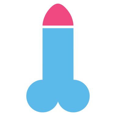 Yapay penis düz simgesi