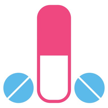 Erkek ilaç düz simgesi