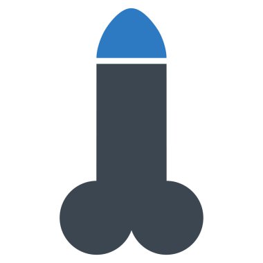 Yapay penis düz simgesi