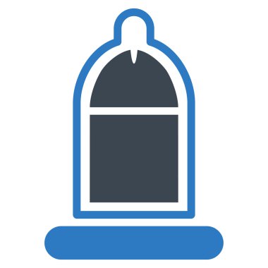 Protected Penis With Condom Flat Icon
