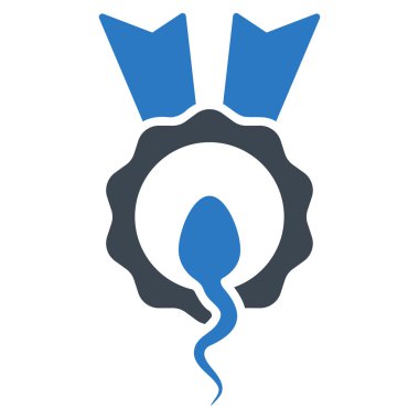 Sperm kazanan düz simgesi